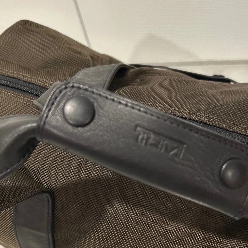 Tumi Brown and Black Duffel Bag